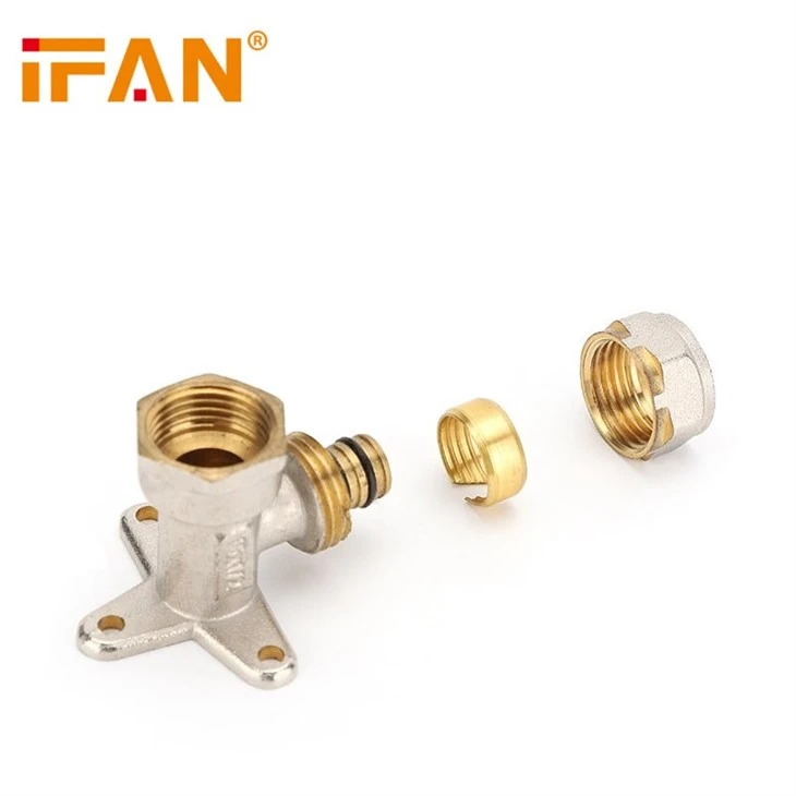 IFAN Brass Female Elbow With Seated PEX Compression Fittings